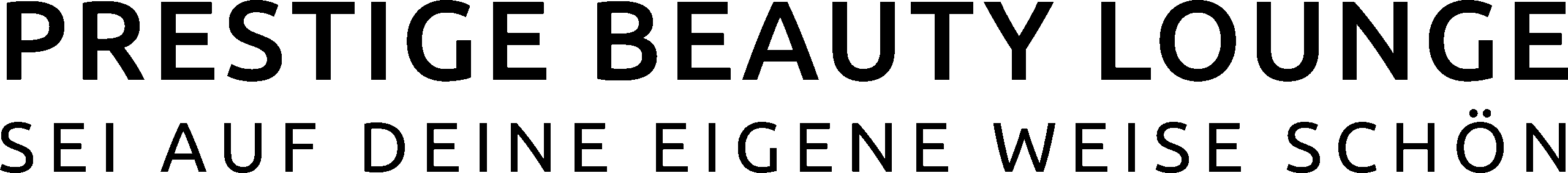 Logo von Prestige Beauty Lounge, sponsert 2025 das White Dinner Buchholz